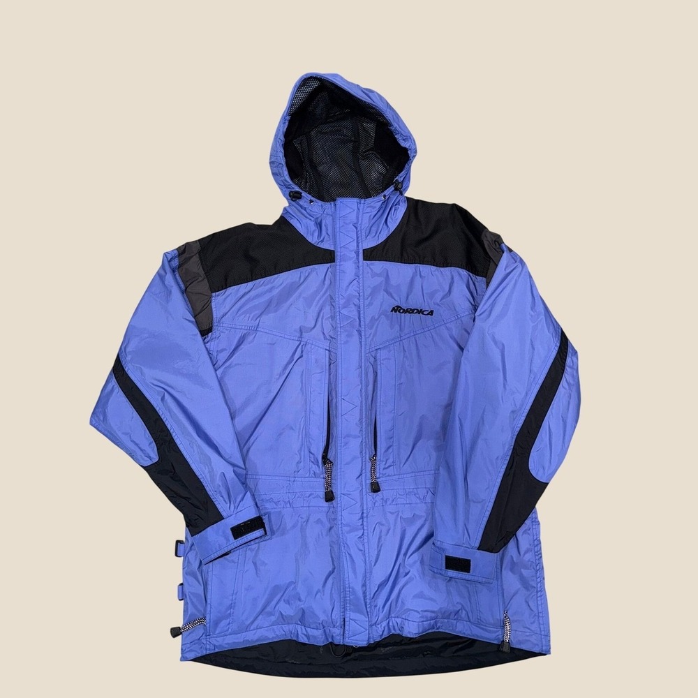 Nordica All Terrain Ski Jacket Mens Large Blue 90s Vintage